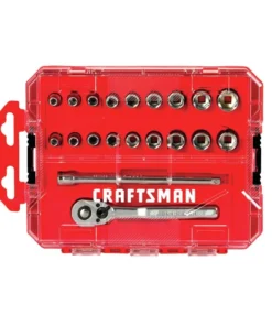 CRAFTSMAN Mechanics Tool Sets 20-Piece Standard (SAE) and Metric Combination Polished Chrome Mechanics Tool Set (1/4-in) -Craftsman Store 12191037