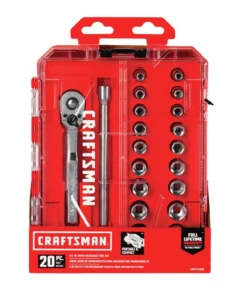 CRAFTSMAN Mechanics Tool Sets 20-Piece Standard (SAE) and Metric Combination Polished Chrome Mechanics Tool Set (1/4-in) -Craftsman Store 12191039
