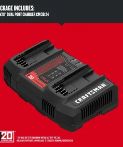 CRAFTSMAN Power Tool Batteries & Chargers 20-Volt Max Power Station -Craftsman Store 12231843
