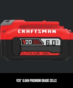CRAFTSMAN Power Tool Batteries & Chargers V20 20-Volt Max 6 Amp-Hour Lithium Power Tool Battery -Craftsman Store 12232010