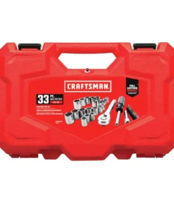 CRAFTSMAN Mechanics Tool Sets 33-Piece Standard (SAE) and Metric Combination Polished Chrome Mechanics Tool Set (3/8-in) -Craftsman Store 12258515