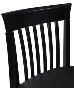 Linon Bar Stools Torino Craftsman Bar Stool Black Bar height (27-in to 35-in) Upholstered Bar Stool -Craftsman Store 12367022