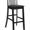 Linon Bar Stools Torino Craftsman Bar Stool Black Bar height (27-in to 35-in) Upholstered Bar Stool