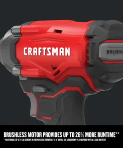 CRAFTSMAN Impact Wrenches V20-Amp 20-volt Max Variable Speed Brushless 1/2-in Drive Cordless Impact Wrench (Tool Only) -Craftsman Store 13734149