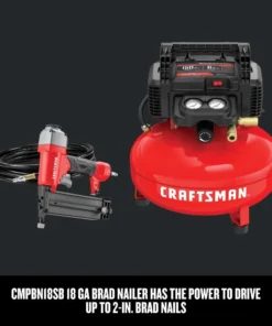 CRAFTSMAN Air Compressors 6-Gallon Single Stage Portable Electric Pancake Air Compressor (1-Tools Included) 10 CRAFTSMAN Air Compressors 6-Gallon Single Stage Portable Electric Pancake Air Compressor (1-Tools Included) -Craftsman Store 14029081