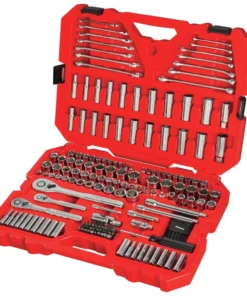 CRAFTSMAN Mechanics Tool Sets 189-Piece Standard (SAE) and Metric Combination Polished Chrome Mechanics Tool Set (1/4-in; 3/8-in) 9 CRAFTSMAN Mechanics Tool Sets 189-Piece Standard (SAE) and Metric Combination Polished Chrome Mechanics Tool Set (1/4-in; 3/8-in) -Craftsman Store 14207319
