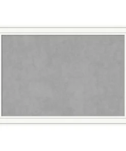 Amanti Art Memo Boards Craftsman White Frame Collection 40.88-in W x 28.88-in H Landscape or Portrait Bulletin Board