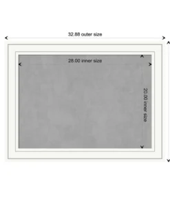 Amanti Art Memo Boards Craftsman White Frame Collection 32.88-in W x 24.88-in H Landscape or Portrait Bulletin Board -Craftsman Store 14334989