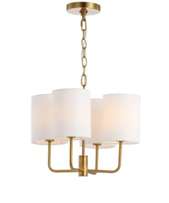 Safavieh Chandeliers Elias 4-Light Brass Gold Craftsman Chandelier 7 Safavieh Chandeliers Elias 4-Light Brass Gold Craftsman Chandelier -Craftsman Store 14405690 scaled