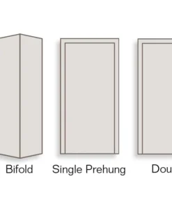 ReliaBilt Slab Doors Shaker 30-in x 80-in Snow Storm 3-Panel Craftsman -Craftsman Store 14447257