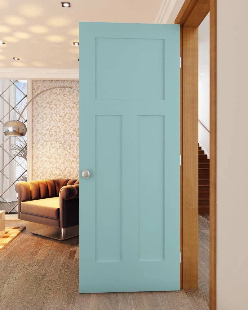 ReliaBilt Slab Doors Shaker 28-in x 80-in Sea Mist 3-Panel Craftsman 2 ReliaBilt Slab Doors Shaker 28-in x 80-in Sea Mist 3-Panel Craftsman - Image 2