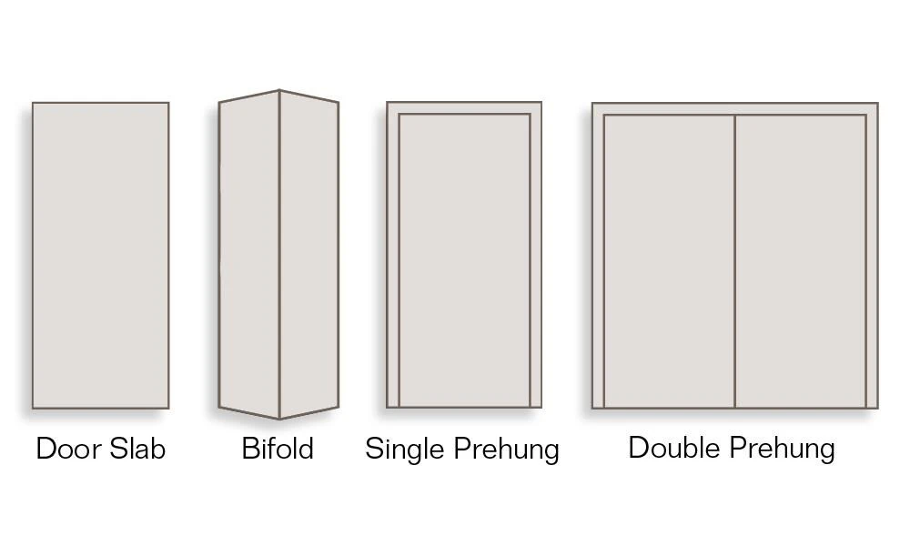 ReliaBilt Slab Doors Shaker 28-in x 80-in Sea Mist 3-Panel Craftsman 5 ReliaBilt Slab Doors Shaker 28-in x 80-in Sea Mist 3-Panel Craftsman - Image 5
