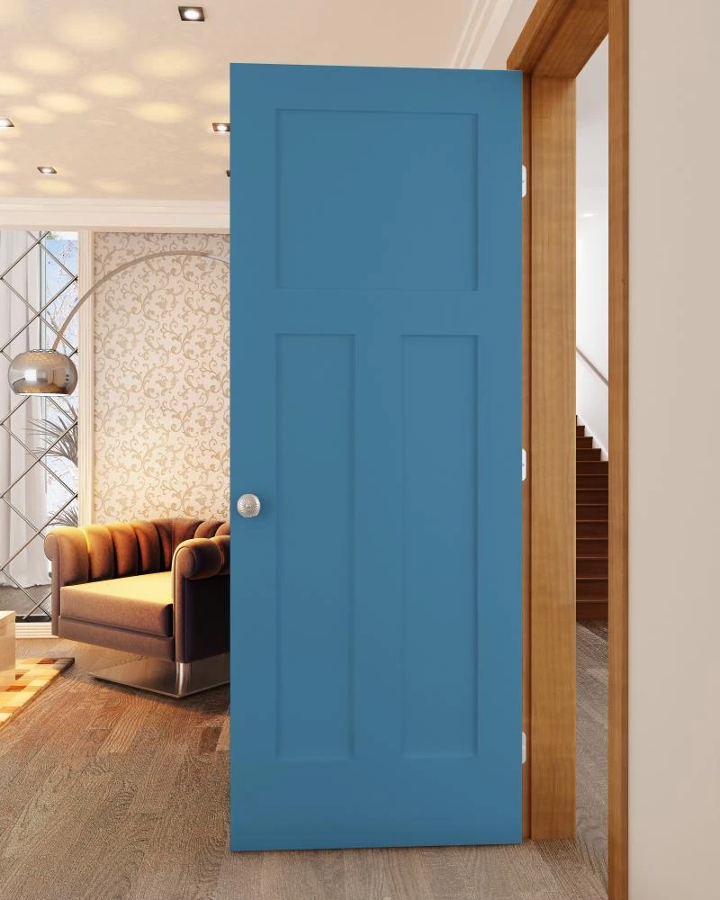 ReliaBilt Slab Doors Shaker 32-in x 80-in Blue Heron 3-Panel Craftsman 2 ReliaBilt Slab Doors Shaker 32-in x 80-in Blue Heron 3-Panel Craftsman - Image 2