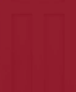 ReliaBilt Slab Doors Shaker 30-in x 80-in Barn Red 3-Panel Craftsman