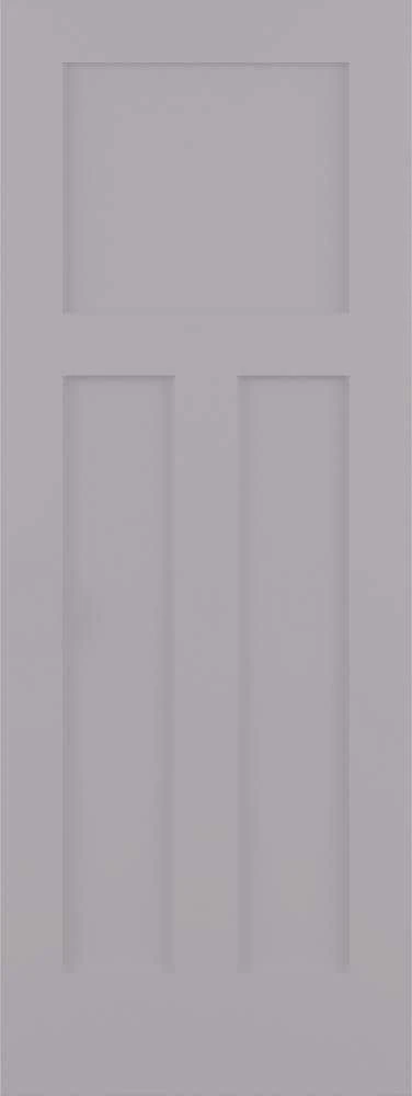 ReliaBilt Slab Doors Shaker 28-in x 80-in Driftwood 3-Panel Craftsman 1 ReliaBilt Slab Doors Shaker 28-in x 80-in Driftwood 3-Panel Craftsman