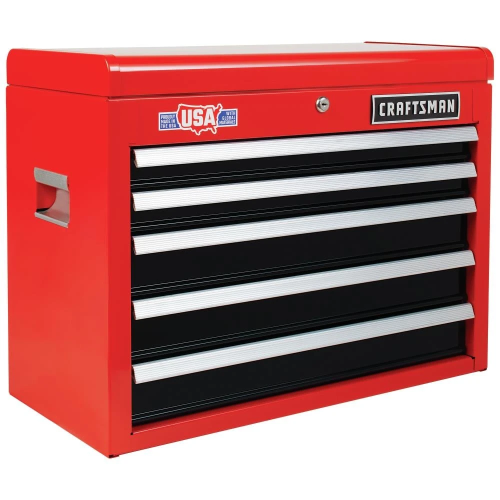 CRAFTSMAN Top Tool Chests 2000 Series 26-in W x 19.75-in H 5-Drawer Steel Tool Chest (Red) 5 CRAFTSMAN Top Tool Chests 2000 Series 26-in W x 19.75-in H 5-Drawer Steel Tool Chest (Red) - Image 5