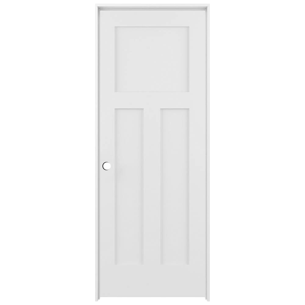 ReliaBilt Prehung Interior Doors Shaker 24-in x 80-in White 3-Panel Craftsman Solid Core Prefinished Pine MDF Right Hand Inswing Single Prehung Interior Door 1 ReliaBilt Prehung Interior Doors Shaker 24-in x 80-in White 3-Panel Craftsman Solid Core Prefinished Pine MDF Right Hand Inswing Single Prehung Interior Door