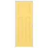 ReliaBilt Prehung Interior Doors Shaker 36-in x 80-in Marigold 3-Panel Craftsman Solid Core Prefinished Pine MDF Left Hand Inswing Single Prehung Interior Door