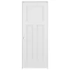 ReliaBilt Prehung Interior Doors Shaker 28-in x 80-in White 3-Panel Craftsman Solid Core Prefinished Pine MDF Right Hand Inswing Single Prehung Interior Door