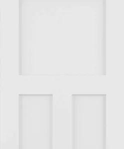 American Building Supply Prehung Interior Doors Shaker 28-in x 80-in White 3-Panel Craftsman Solid Core Prefinished Pine MDF Left Hand Inswing Single Prehung Interior Door -Craftsman Store 14991914