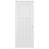 American Building Supply Prehung Interior Doors Shaker 28-in x 80-in White 3-Panel Craftsman Solid Core Prefinished Pine MDF Left Hand Inswing Single Prehung Interior Door