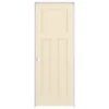 ReliaBilt Prehung Interior Doors Shaker 36-in x 80-in Cream-n-sugar 3-Panel Craftsman Solid Core Prefinished Pine MDF Right Hand Inswing Single Prehung Interior Door