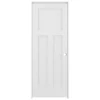 ReliaBilt Prehung Interior Doors Shaker 36-in x 80-in White 3-Panel Craftsman Solid Core Prefinished Pine MDF Left Hand Inswing Single Prehung Interior Door
