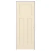 ReliaBilt Prehung Interior Doors Shaker 36-in x 80-in Cream-n-sugar 3-Panel Craftsman Solid Core Prefinished Pine MDF Left Hand Inswing Single Prehung Interior Door