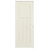 ReliaBilt Prehung Interior Doors Shaker 30-in x 80-in Moonglow 3-Panel Craftsman Solid Core Prefinished Pine MDF Left Hand Inswing Single Prehung Interior Door