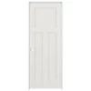 American Building Supply Prehung Interior Doors Shaker 36-in x 80-in Snow Storm 3-Panel Craftsman Solid Core Prefinished Pine MDF Right Hand Inswing Single Prehung Interior Door