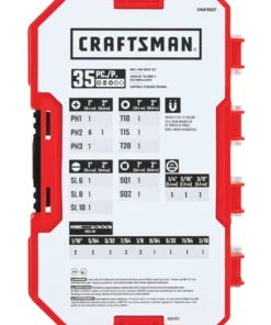 CRAFTSMAN Screwdriver Bits Screwdriver Bit Set Drill/Driver (35-Piece) -Craftsman Store 15152471