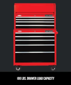 CRAFTSMAN Top Tool Chests 2000 Series 37-in W x 24.5-in H 4-Drawer Steel Tool Chest (Red) -Craftsman Store 15158138