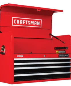 CRAFTSMAN Top Tool Chests 2000 Series 37-in W x 24.5-in H 4-Drawer Steel Tool Chest (Red) -Craftsman Store 15158140