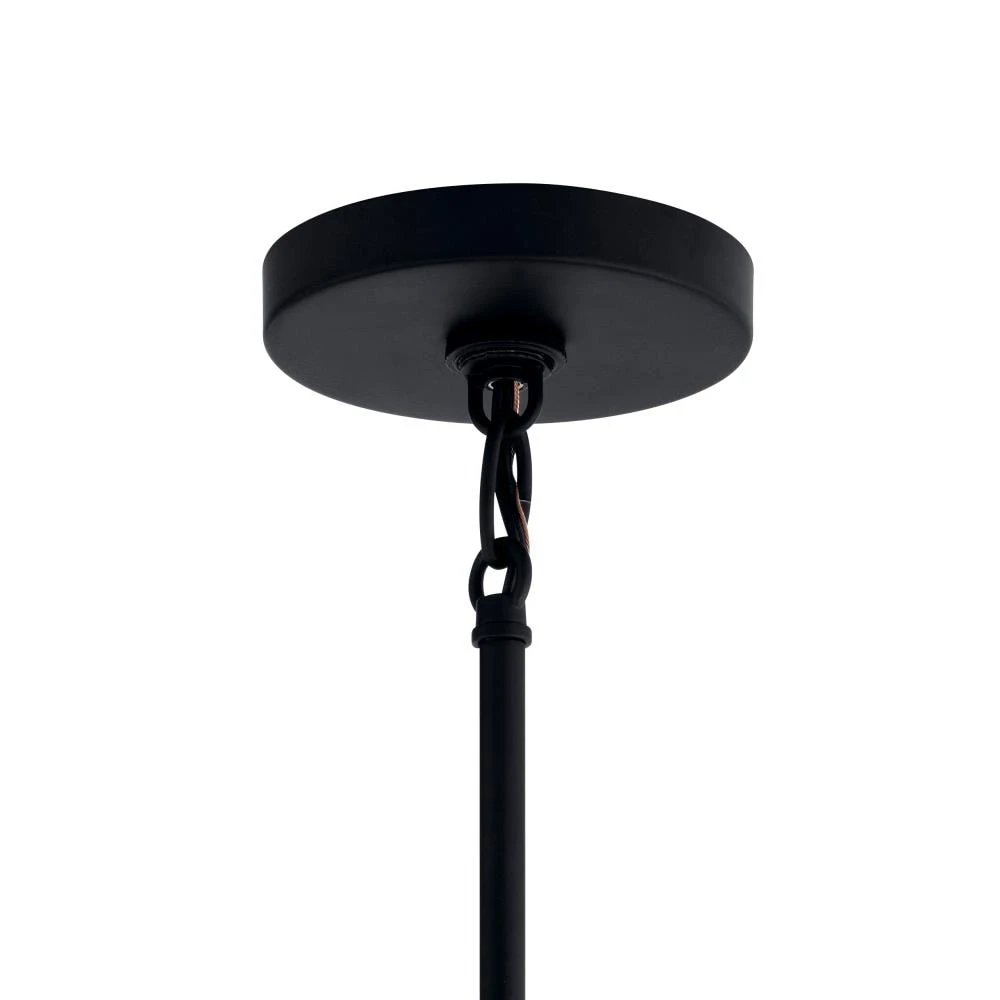 Kichler Pendant Lighting Loman Matte Black and Brushed Nickel Craftsman Clear Glass Cylinder Mini Pendant Light 3 Kichler Pendant Lighting Loman Matte Black and Brushed Nickel Craftsman Clear Glass Cylinder Mini Pendant Light - Image 3