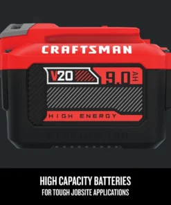 CRAFTSMAN Power Tool Batteries & Chargers V20 20-Volt Max 9 Amp-Hour Lithium Power Tool Battery -Craftsman Store 15317890