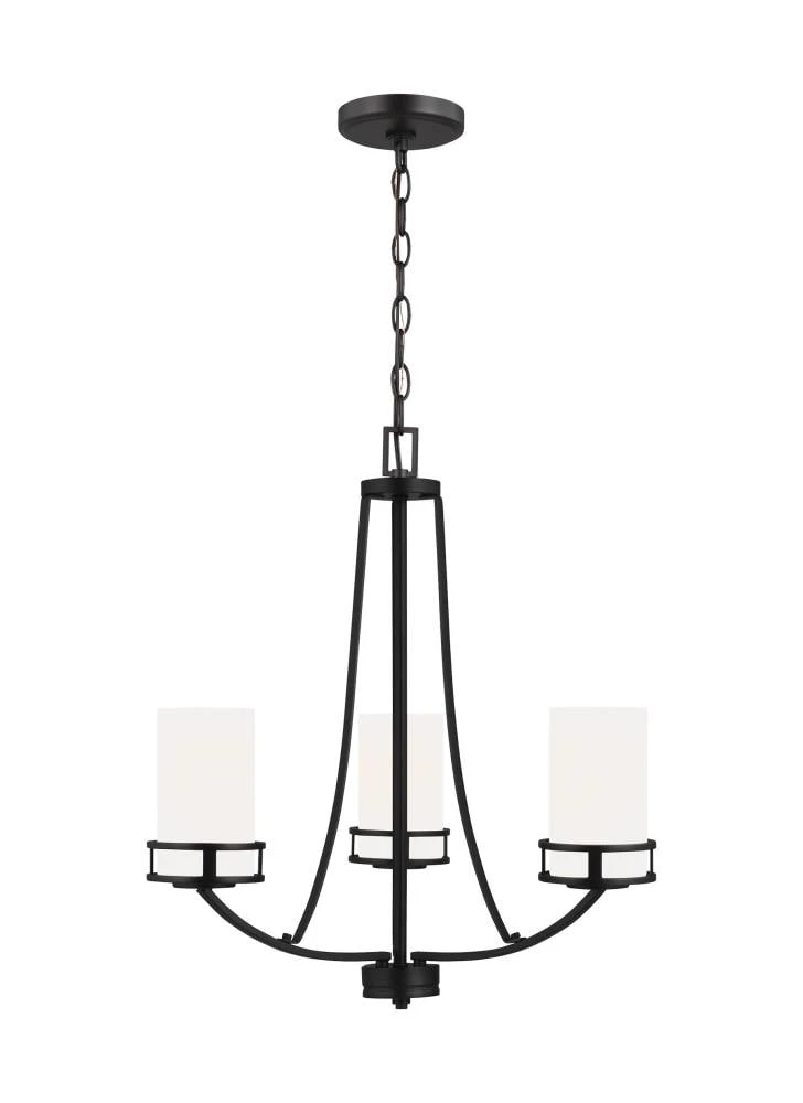 Sea Gull Lighting Chandeliers Robie 3-Light Midnight Black Craftsman Chandelier 1 Sea Gull Lighting Chandeliers Robie 3-Light Midnight Black Craftsman Chandelier