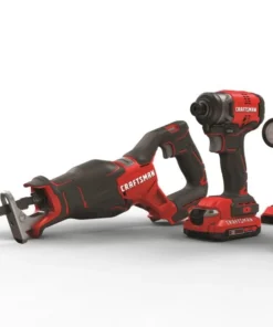 CRAFTSMAN Power Tool Combo Kits V20 4-Tool 20-Volt Max Brushless Power Tool Combo Kit with Soft Case (2-Batteries Included and Charger Included)