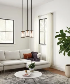 Kichler Pendant Lighting Loman Matte Black and Brushed Nickel Craftsman Clear Glass Cylinder Mini Pendant Light 21 Kichler Pendant Lighting Loman Matte Black and Brushed Nickel Craftsman Clear Glass Cylinder Mini Pendant Light -Craftsman Store 15876252