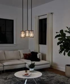 Kichler Pendant Lighting Loman Matte Black and Brushed Nickel Craftsman Clear Glass Cylinder Mini Pendant Light 22 Kichler Pendant Lighting Loman Matte Black and Brushed Nickel Craftsman Clear Glass Cylinder Mini Pendant Light -Craftsman Store 15876253