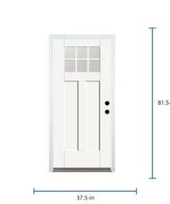 Therma-Tru Benchmark Doors Front Doors 36-in x 80-in Fiberglass Craftsman Left-Hand Inswing Ready To Paint Unfinished Prehung Single Front Door with Brickmould Insulating Core ENERGY STAR Northern Zone ENERGY STAR North/Central Zone ENERGY STAR South/Central Zone ENERGY STAR Southern Zone 9 Therma-Tru Benchmark Doors Front Doors 36-in x 80-in Fiberglass Craftsman Left-Hand Inswing Ready To Paint Unfinished Prehung Single Front Door with Brickmould Insulating Core ENERGY STAR Northern Zone ENERGY STAR North/Central Zone ENERGY STAR South/Central Zone ENERGY STAR Southern Zone -Craftsman Store 16060505