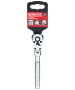 CRAFTSMAN Ratchets & Ratchet Sets 72-Tooth 1/4-in Drive Quick-release Flexible Head Standard Ratchet -Craftsman Store 16415391