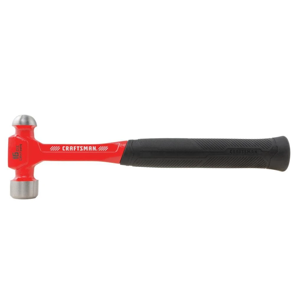 CRAFTSMAN Hammers 16-oz Rounded Face Steel Head Steel Ball Peen Hammer 1 CRAFTSMAN Hammers 16-oz Rounded Face Steel Head Steel Ball Peen Hammer