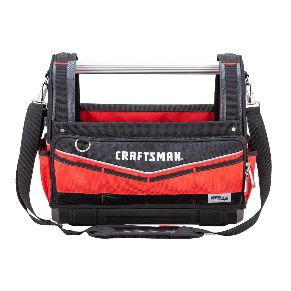 CRAFTSMAN Tool Bags Versastack Red and Black Polyester 17-in Tool Tote 4 CRAFTSMAN Tool Bags Versastack Red and Black Polyester 17-in Tool Tote - Image 4