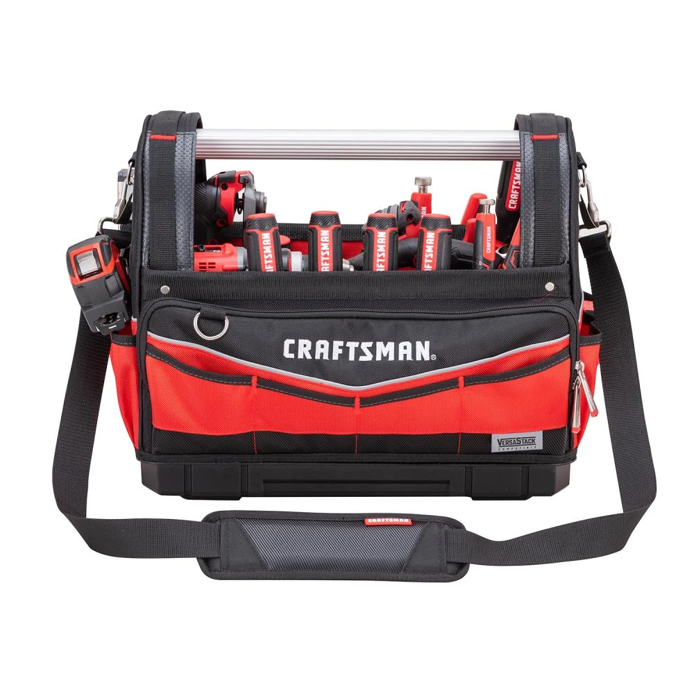 CRAFTSMAN Tool Bags Versastack Red and Black Polyester 17-in Tool Tote 7 CRAFTSMAN Tool Bags Versastack Red and Black Polyester 17-in Tool Tote - Image 7