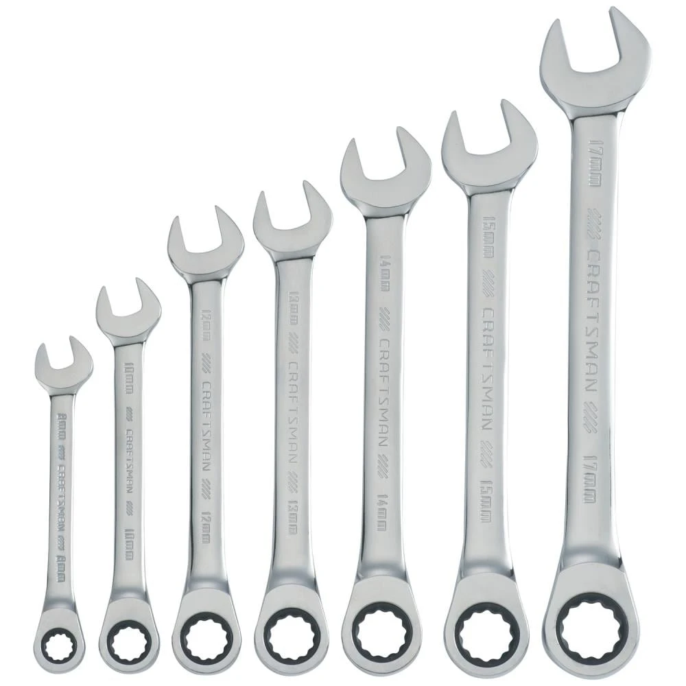 CRAFTSMAN Ratchet Wrenches & Sets 7-Piece Set 12-Point Metric Ratchet Wrench Set 1 CRAFTSMAN Ratchet Wrenches & Sets 7-Piece Set 12-Point Metric Ratchet Wrench Set