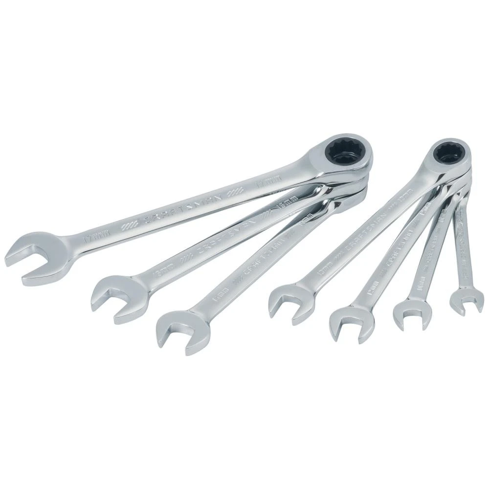 CRAFTSMAN Ratchet Wrenches & Sets 7-Piece Set 12-Point Metric Ratchet Wrench Set 3 CRAFTSMAN Ratchet Wrenches & Sets 7-Piece Set 12-Point Metric Ratchet Wrench Set - Image 3