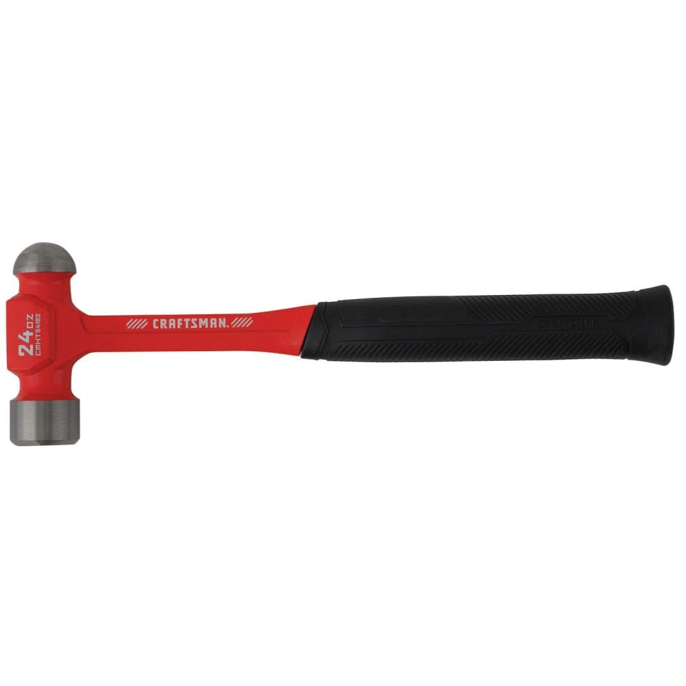 CRAFTSMAN Hammers 24-oz Rounded Face Steel Head Steel Ball Peen Hammer 1 CRAFTSMAN Hammers 24-oz Rounded Face Steel Head Steel Ball Peen Hammer