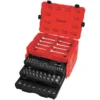 CRAFTSMAN Mechanics Tool Sets 232-Piece Standard (SAE) and Metric Combination Polished Chrome Mechanics Tool Set (1/4-in; 3/8-in)
