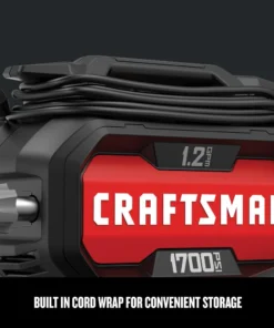 CRAFTSMAN Electric Pressure Washers 1700-PSI 1.2-GPM Cold Water Electric Pressure Washer 26 CRAFTSMAN Electric Pressure Washers 1700-PSI 1.2-GPM Cold Water Electric Pressure Washer -Craftsman Store 16728322