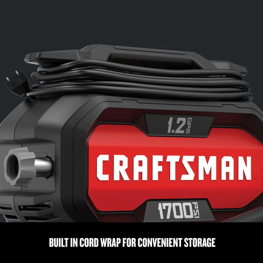 CRAFTSMAN Electric Pressure Washers 1700-PSI 1.2-GPM Cold Water Electric Pressure Washer 6 CRAFTSMAN Electric Pressure Washers 1700-PSI 1.2-GPM Cold Water Electric Pressure Washer - Image 6